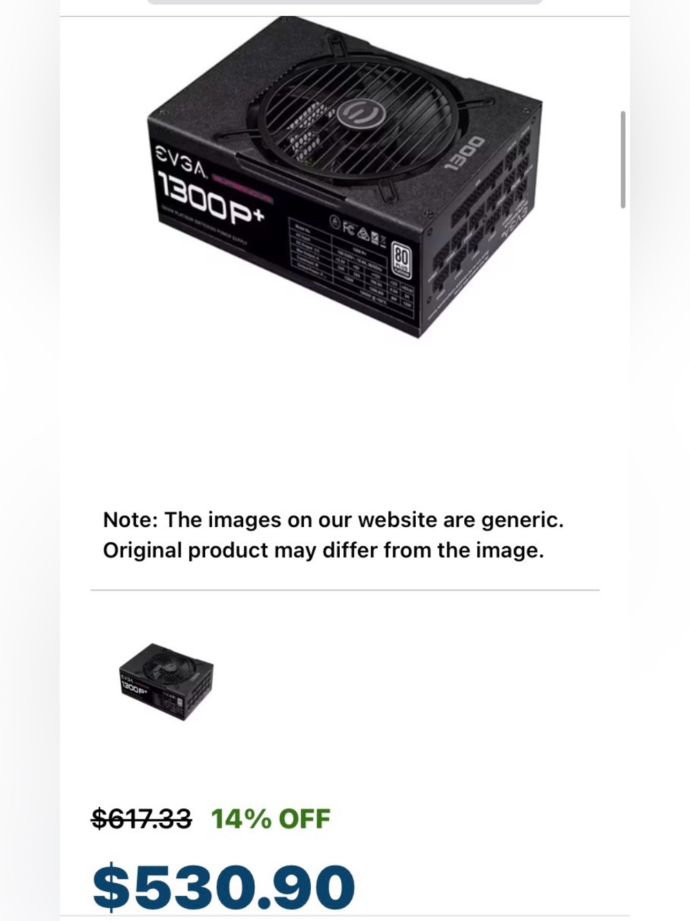 EVGA SuperNOVA 1600 P+